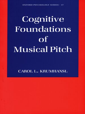 cover image of Cognitive Foundations of Musical Pitch